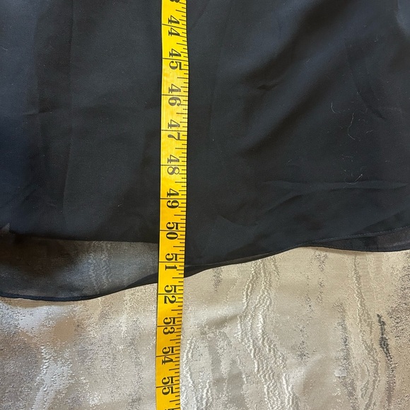 Bill Levkoff Black One-Shoulder Gown with Floral Accent - Picture 11 of 14